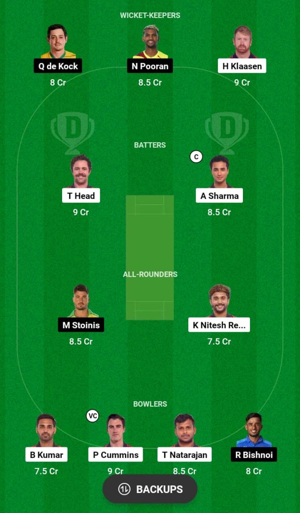 SRH vs LSG Dream11 Prediction